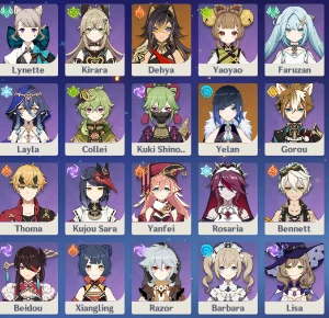 Conta com yelan + assinatura + 200 tiros + 40 dias de benção - Genshin Impact