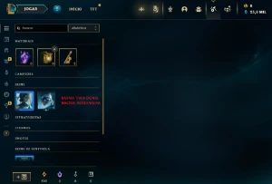 CONTA UNRANKED C SKIN DA KAYLE/SETT/RENEK/PANTHEON/RYZE/NUNU - League of Legends LOL