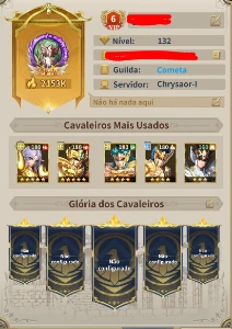 Conta Level 132 Saint Seiya Legends - Saint Seiya Awakening SSA