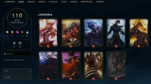 Conta League of Legends Full Acesso - 157 Champs e 110 Skins LOL