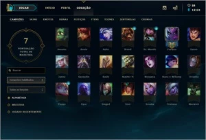 CONTA DIAMANTE 4, APENAS JOGUEI DE EVELYNN - League of Legends LOL