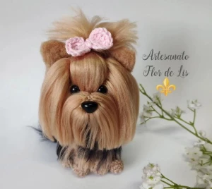 Mini Yorkshire + Mini Shitzu Personalizados - Artesanato e Personalizados