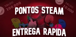 100K Pontos Steam [Melhor Preço] 🟢Online - Envio Rapido