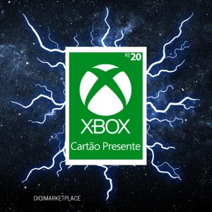 R$ 20 - Cartão-Presente <span style='color: red;'>Xbox</span> envio rápido