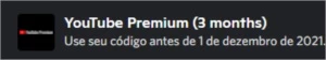 Youtube Premium 3Meses - Assinaturas e Premium