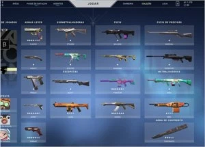 Conta Valorant ouro 2 com skins