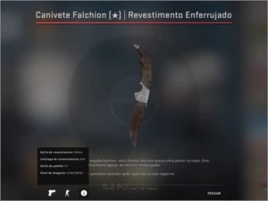 Canivete Falchion enferrujado - Counter Strike CS