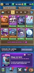 Conta Clash Royale lvl 13 5 decks quase fulls