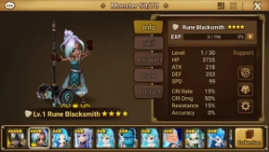 Reroll Summoners War lvl10 com Madeleine + Mephisto
