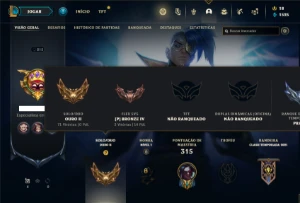 Conta ouro 2 com 66 Champs e 120 Skins - League of Legends LOL