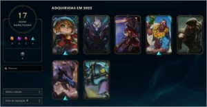 Conta level 50 com skins arcane, 24 skins 37 campeões - League of Legends LOL