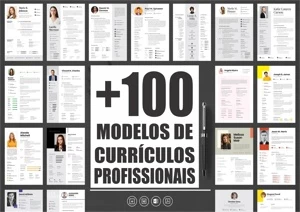 +100 MODELOS DE CURRÍCULOS PROFISSIONAIS - Serviços Digitais