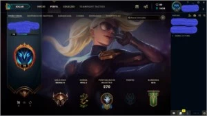 CONTA NVL 78 71 CHAMPS E 21 SKINS POR R$105.99 - League of Legends LOL