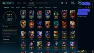 CONTA NVL 78 71 CHAMPS E 21 SKINS POR R$105.99 - League of Legends LOL