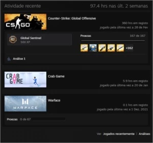 Conta Águia 2 Op. Correnteza Diamantada - Counter Strike CS