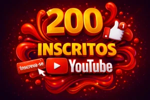 200 Inscritos Youtube R$35,60 ★[Menor Preço De Todos!]★ - Redes Sociais