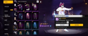 Vem Nela  Conta Antiga Id 9, Skin Do Samurai, Cabelo Rosa. - Free Fire