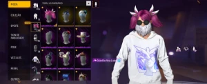 Vem Nela  Conta Antiga Id 9, Skin Do Samurai, Cabelo Rosa. - Free Fire