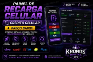 Painel de Recarga Celular - Crédito Celular (Preço Baixo) - Sites, Lojas e Sistemas Prontos Sites e Scripts