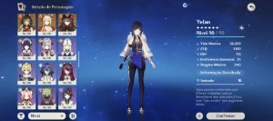 Conta com 42 personagens 5* + 22 Armas 5*  + Conta Star Rail - Honkai: Star Rail