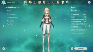 GENSHIN - JEAN E FISCHL LVL 60 - Genshin Impact
