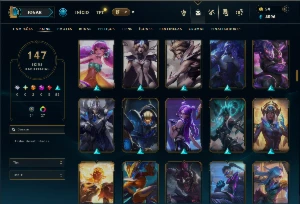 Prata 2 com 115 Champs e 147 Skins - League of Legends LOL