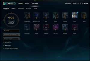 Conta League of Legends - Ouro V - 116 Skins - 11k de IP LOL