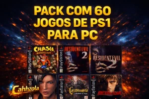 Pack Com 60 Jogos De Ps1 Para Pc Pronto Pra Jogar!!