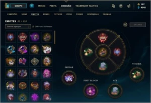 Conta Ouro 3 - 67 Skins/ 20 Sentinelas/ 97 Icones/ 42 Emote - League of Legends LOL