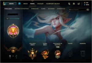 Conta Ouro 3 - 67 Skins/ 20 Sentinelas/ 97 Icones/ 42 Emote - League of Legends LOL