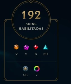 Contal lol era plat 4 192 skins - League of Legends