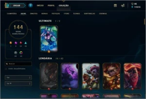 Vendo conta League Of Legends Prata III LOL