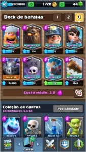 Clash Royale Nvl 10 - 7 Lendárias - Arena 10 - Troca de Nick