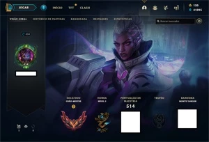 Vendo conta grão mestre todos os campeões - League of Legends LOL