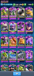 Conta com 21 evoluções e 38 Elite NO PRECINHO - Clash Royale