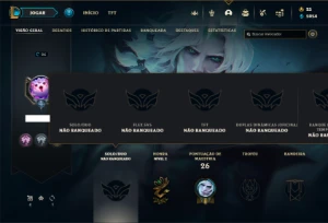 Conta Unranked lv 26 com 22 Champs e 14 Skins - League of Legends LOL