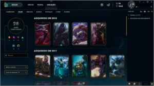 Conta platina 2 com 86 campeoes e 28 skins - League of Legends LOL