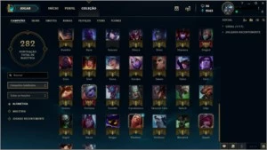 Conta platina 2 com 86 campeoes e 28 skins - League of Legends LOL
