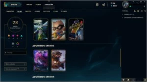 Conta platina 2 com 86 campeoes e 28 skins - League of Legends LOL