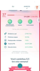 POKEMON GO LVL 37 / 2016 / PODE MUDAR APELIDO E EMAIL - Pokémon