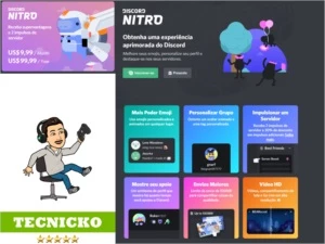 Discord NITRO - GAMING - 1 mês de assinatura