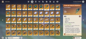 🟢38 Chars/Constelação + 24 Arma/Refino +Skins/Armas Evento✨ - Genshin Impact
