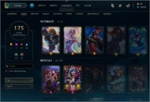 CONTA LOL PLATINA 4 TODOS OS CHAMPS + 175 SKINS. - League of Legends