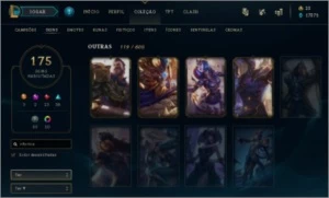 CONTA LOL PLATINA 4 TODOS OS CHAMPS + 175 SKINS. - League of Legends