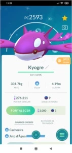 Kyogre shiny - Pokemon GO