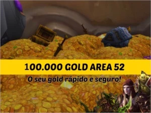 100k Gold Wow Area52 Ouro - Blizzard