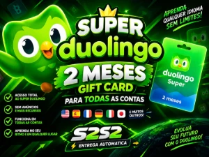 Super Duolingo 2 Meses - Gift Cards