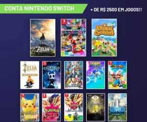 Conta Nintendo Switch + de R$ 2500 em jogos - Outros