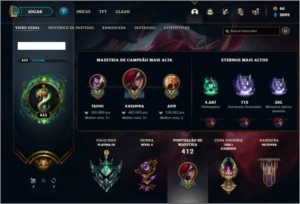 Conta platina 3 com 137 champs e 99 skins ( MAIN MID ) - League of Legends LOL