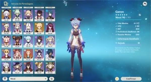 AR59 - Ayaka, Ganyu, Raiden, Zhongli, etc ... - Genshin Impact
